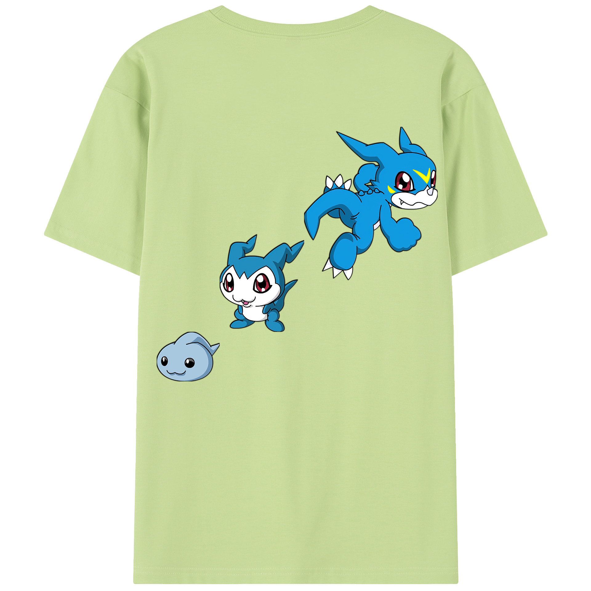 （画像用） Digimon デジタルモンスター/デジモン 綿100％半袖Tシャツ（背面プリント）
